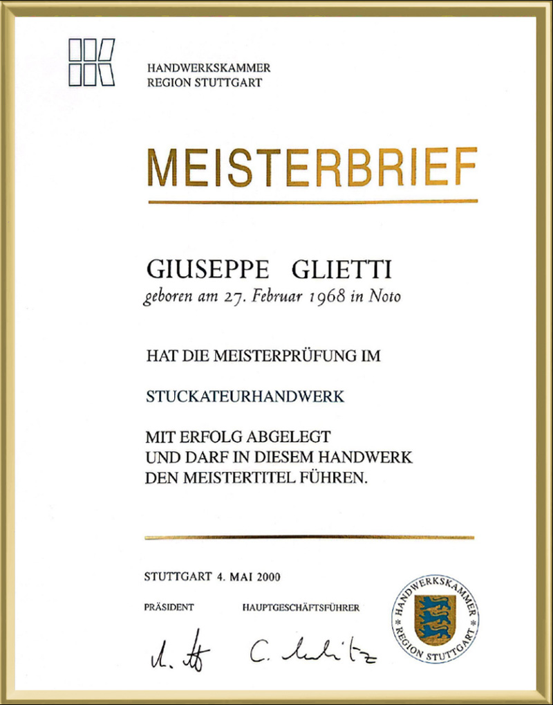 Meisterbrief GSF